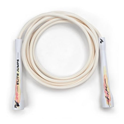 Elite Jumps 6mm PVC Jump Rope, Adjustable Skipping Rope - color: Spring Sunset - 5" Handle