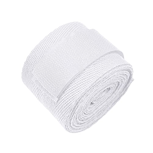 Starsouce 2 PCS White Hand Wraps Boxing, 138 Inch Wrist Brace Support Straps, Elastic MMA Wrist Wraps for Muay Thai, Kickboxing, Martial Arts Training & Sparring with Hook & Loop Closure - color: white
