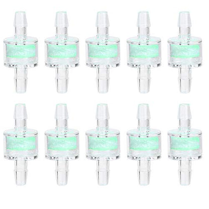 TOPINCN 10PCS ABS Aquarium Bio Filter Breeding Fry Betta Shrimp Green Aquarium Silicone Tube Filter Fish Hose Cleaning Filtration Su(8mm)