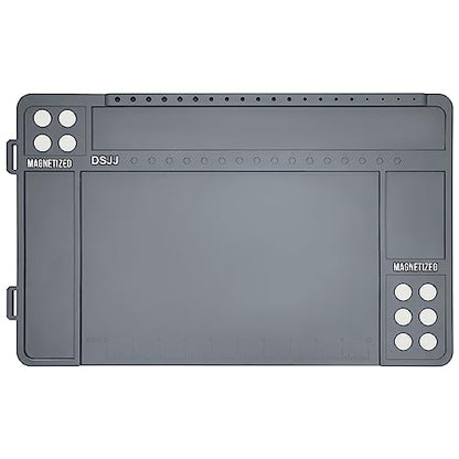 Gun Cleaning Mat, Premium Magnetic Pad With Organizer Parts Tray, Anti-Slip Rubberized Pistol Mat, Protective Workbench Mat for Gun Cleaning (16.5"x 10.43")