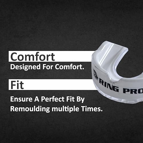 Mouth Guard for Boxing, MMA, Football, Basketball, Hockey, and All Contact Sports, Custom Fit for Adults and Youth, Teeth and Gum Protection - color: White