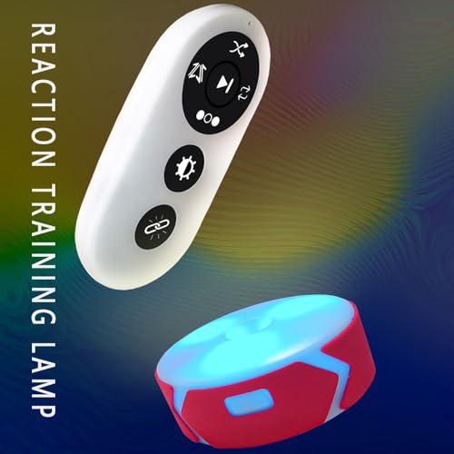 Response Agility Training Light, Children's Physical Fitness Training, Remote Control to Control Light Operation red 3 Lights+Remote Control