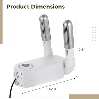 Boot Shoe Dryer with Timer, 360° Hot Air for Boxing Gloves, Foldable