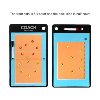 Volleyball Magnetic Tactic Board with Pen Volleyball Coaching Clipboard for Training Match Portable Volleyball Strategy Board