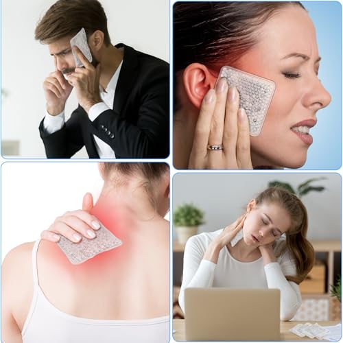 Trelaco 30 Pack White Small Ice Packs for Injuries Reusable - color: Clear