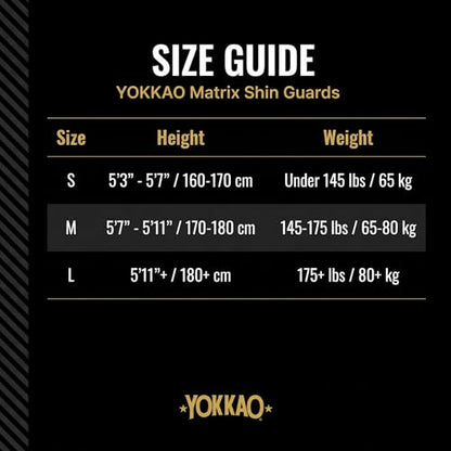 YOKKAO Matrix Muay Thai Kickboxing MMA Shin Guards with Knee Guards - color: Matrix Red, size: Small