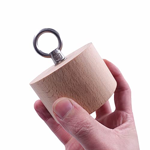 Wooden Pinch Block Grip Workout Climbing Power Grip Forearm Finger Exerciser Strength Training Strengthener Equipment - color: Small cylindrical wooden block