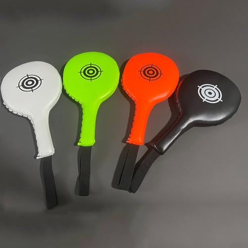 Taekwondo Kick Pad Single Strikes Karate Kicking Targets Pad Punching Paddle for Kickboxing and Karate Training - color: White, size: two