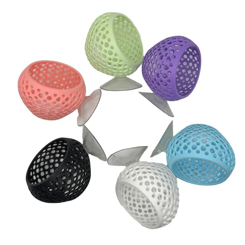 Betta Bulb Hide | Suction Cup Betta Fish Cave & Shrimp Hideout | Wall-Mounted Aquarium Cave for Betta Tanks, Nano Tanks & Planted Aquariums (Cotton Candy Blue)