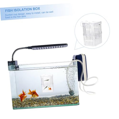 3pcs Juvenile Hatching Box Fish Tank Accessory Juvenile Fish Breeding Case Hatchery for Fish Tank Hatching Incubator Tank Hatchery Incubator Fish Container