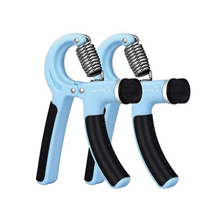 Grip Strength Trainer-2 Pack Hand Grip Strengthener Adjustable Resistance Range 20-90 lbs Non-Slip Hand Grip, Hand Gripper Exerciser, Wrist Strengthener for Forearm Grip Workout