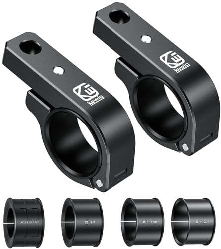 BRCOVAN Light Bar Mounts 2PCS, Aluminum Alloy Off-Road LED Light Mounting Bracket, Fit for Round Rails 0.75" / 0.875'' / 1" / 1.125'' /1.26" / 1.375'' in Diameter, for Motorcycle ATV UTV Boat Truck