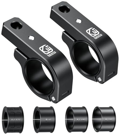 BRCOVAN Light Bar Mounts 2PCS, Aluminum Alloy Off-Road LED Light Mounting Bracket, Fit for Round Rails 0.75" / 0.875'' / 1" / 1.125'' /1.26" / 1.375'' in Diameter, for Motorcycle ATV UTV Boat Truck
