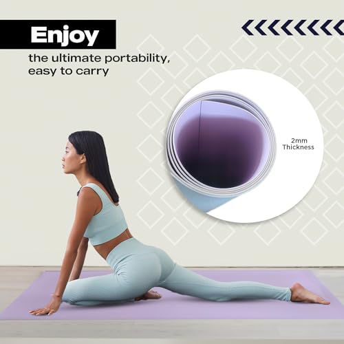 Marley Portable Ballet Dance Floor - Large Vinyl Mat for Practice - color: Lavender