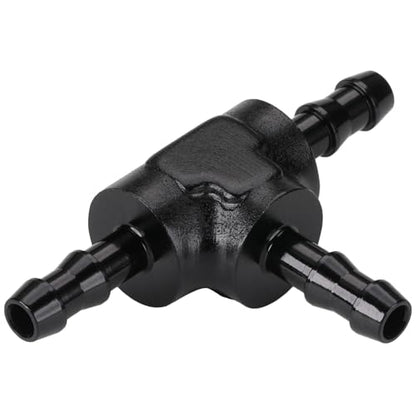 5/32" 4mm Hose Barb Tee T Fitting Adapter Aluminum Black - size: 4mm