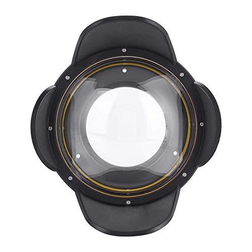 Sea frogs Dome Port Lens, 67mm Fisheye Wide Angle Lens Shade Underwater Camera Housing Case 60m Waterproof Underwater Dome Port Housing