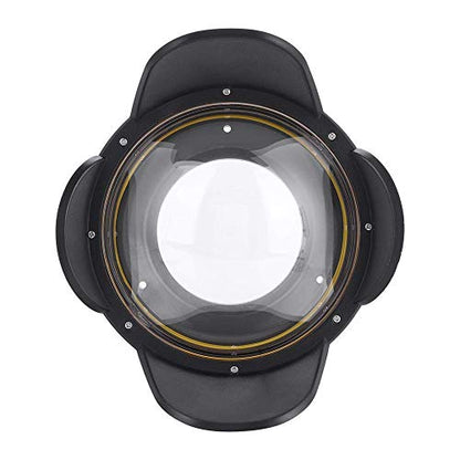 Sea frogs Dome Port Lens, 67mm Fisheye Wide Angle Lens Shade Underwater Camera Housing Case 60m Waterproof Underwater Dome Port Housing