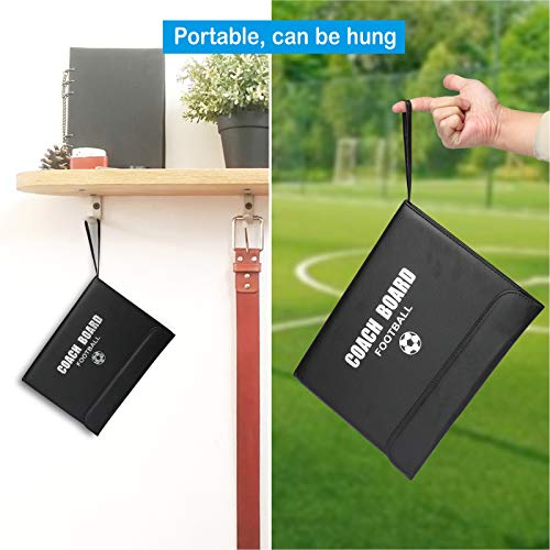 Pure Vie Portable Magnetic Soccer Coaching Board Football Tactics Clipboard - color: 20.86'' X 12.20''