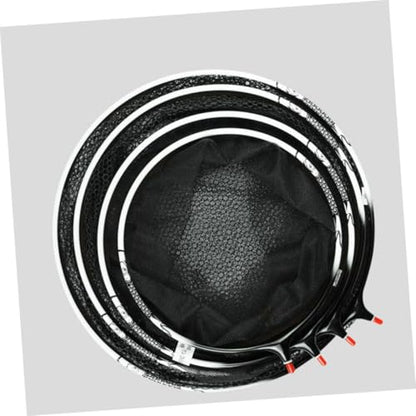 FRCOLOR Nylon Fishing Landing Net Head with Nano-Coated Titanium Alloy Frame, 30cm Fine Mesh Landing Net Accessory for Freshwater and Saltwater Fishing