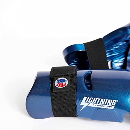 ProForce Lightning Punches Karate/Martial Arts Sparring Gloves - color: Blue, size: Child Medium
