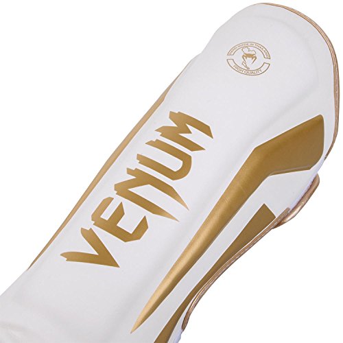 Venum Elite Standup Shin Guards - color: White/Black, size: Large