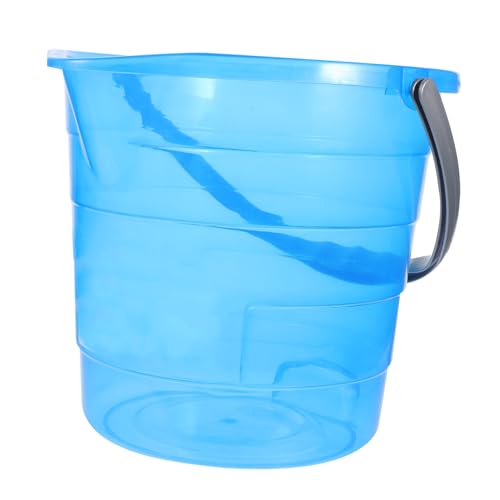 Plastic Water Bucket with Handle 12L Portable Wash Bucket for Home Bathing and Laundry Thickened Storage Container for Students and Dormitory