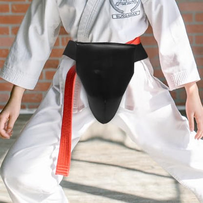 Breathable Groin Guard Male Crotch Protector Sports Groin Guard Reusable Boxing Protective Gear for Martial Arts and Combat Sports