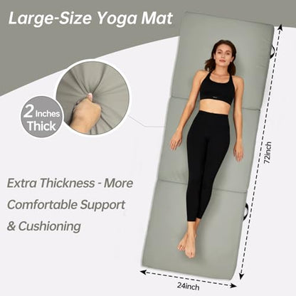 Foldable Yoga Mat - color: Grey