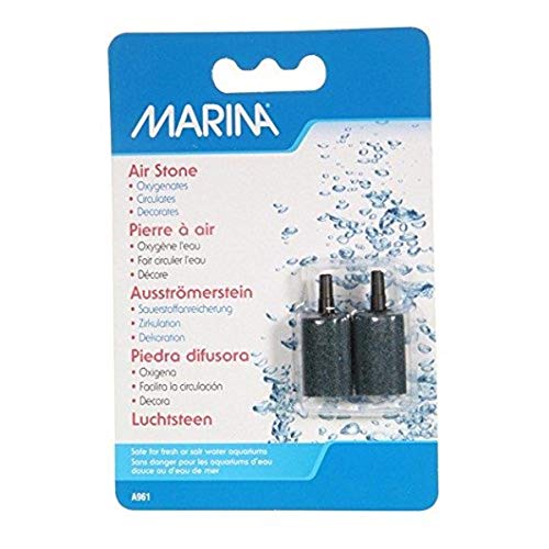 Elite 1-Inch Cylinder Air Stone, 2-Pack,black - size: 2 per Pack