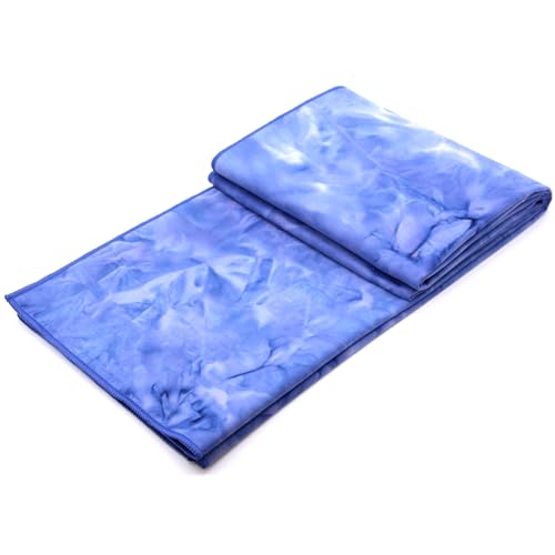Eunzel Hot Yoga Mat Towel, Ultra-Absorbent Microfiber 72" x 26.5" - color: Indigo