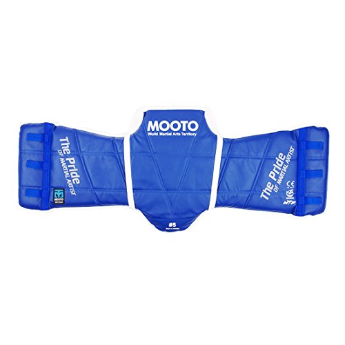 MOOTO Korea Taekwondo Chest Guard Set(Blue One + Red One) Approved Protector Gear MMA TKD (1_XS)