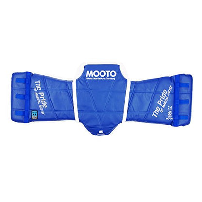 MOOTO Korea Taekwondo Chest Guard Set(Blue One + Red One) Approved Protector Gear MMA TKD (1_XS)