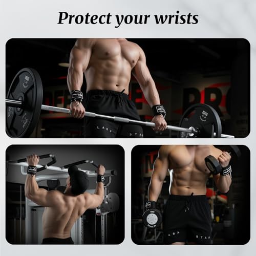 Wrist Cuffs with D-Ring, Wrist Wraps for Weightlifting with Neoprene Padding, Wrist Straps for Cable Machines - color: Olive Green