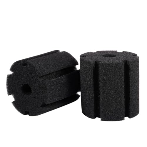 Aquarium Filter Sponge Replacement 4 Pack, Black Aquarium Foam Media for 380 Filter Use, Bio Sponge Pads for Freshwater and Saltwater Displays Replacement