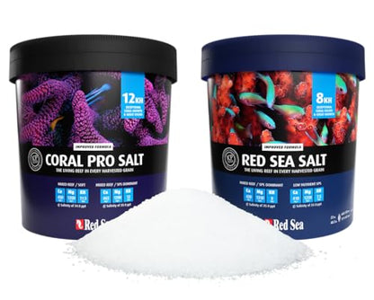 Red Sea Reef Salt Mix Large Bucket - Makes 175 Gallons Complete Marine Saltwater Aquarium Advanced Formula Optimal Coral Health & Stability