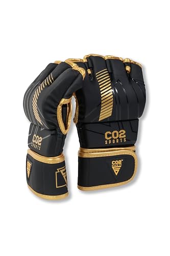 MMA Gloves for Men & Women – Hybrid Open Palm Sparring Gloves for Kickboxing, Heavy Bag, Boxing, UFC, Muay Thai, Martial Arts Training