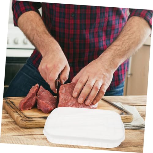 GALPADA 6pcs Food Storage Containers with Soft Lids, Non-stick Bottom Airtight Fridge Boxes for Bacon, Fish, and Cheese Preservation, Reusable Refrigerator Organizer Set for Cold Food