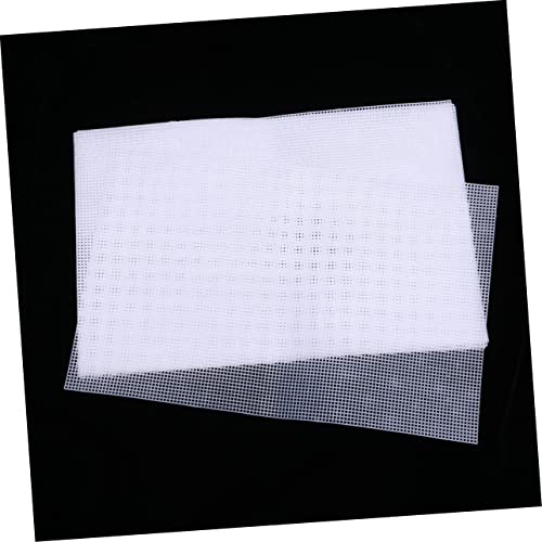 Happyyami 5pcs Plastic Mesh Grid for Fish Tank Use Handmade Mesh Flexible Design for Aquarium Divider and Craft Projects White - color: White