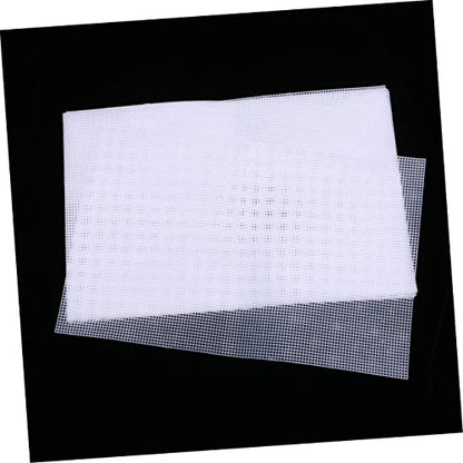 Happyyami 5pcs Plastic Mesh Grid for Fish Tank Use Handmade Mesh Flexible Design for Aquarium Divider and Craft Projects White - color: White
