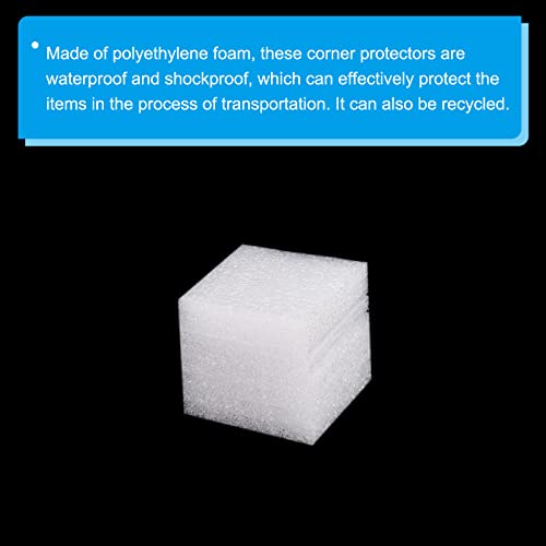 PATIKIL Foam Corner Protector 2.2x2.2x2.2 Inch Polyethylene Edges Guard for Moving Packing Pack of 30