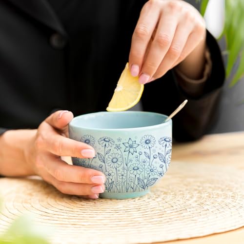 PLIGREAT 5 Pcs Wildflower Underglaze Transfer for Pottery, 20.5x14.6in Ceramic Clay Transfer Paper Blue Ceramic Decals Under Glaze Transfers for Pottery Enamel Decals DIY Handicraft Supplies - style: Wildflower