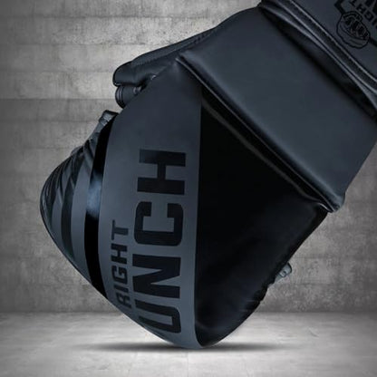 Hybrid MMA Sparring Gloves for Grappling, Kickboxing, and Open Palm Martial Arts - color: Black, size: Medium
