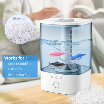 Humidifier Cleaner 6 Pack,Humidifiers Fish Tanks Cleaner,Warm&Cool Most Humidifiers and Fish Tank,Purifier Water (Pink) - color: Pink