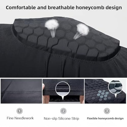 Knee Pads Knee Brace for Kids Youth Adult, Honeycomb Anti Collision Collision Avoidance Pad Compression Knee Sleeve for Volleyball Football Cycling Running Basketball Baseball (Medium) - size: Medium