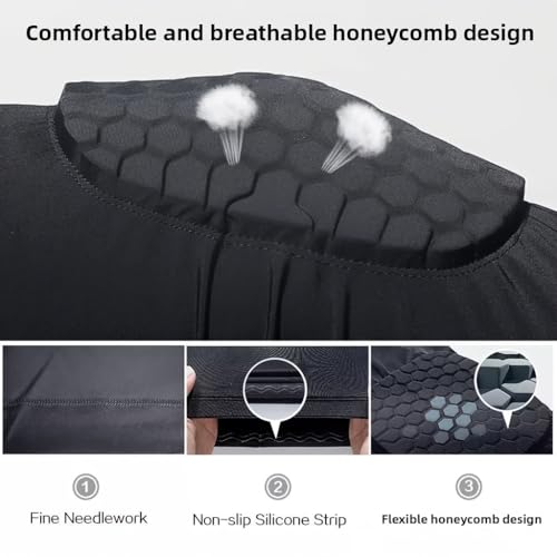 Knee Pads Knee Brace for Kids Youth Adult, Honeycomb Anti Collision Collision Avoidance Pad Compression Knee Sleeve for Volleyball Football Cycling Running Basketball Baseball (Small) - size: Small