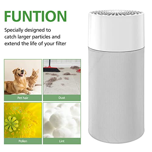 4 Pack 411 Replacement Washable Pre-Filters for Blueair Blue Pure 411, 411+, 411 Auto and Mini Air Purifier, Removes Pollen, Dust, Pet Dander,2 X Lunar Rock+2X Diva Blue