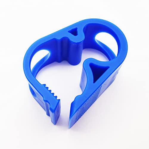 10PCS Blue Plastic Pinch Clamps 6-12mm/1/4''-1/2'' Adjustable Siphon Hose Flow Control Clip Valve Shut off Tube Clamps Laboratory Chemical Industry Tubing Clips - size: Blue for tube OD 1/4''-1/2'' (6-12mm)
