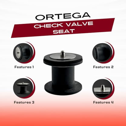 1.5 Inch Check Valve Seat Replacement Compatible With V20-069 | 316 Stainless Steel Seat Base | Compatible With Ortega Check Valve Parts 073503 - style: 1.5" Check Valve Seat 073503