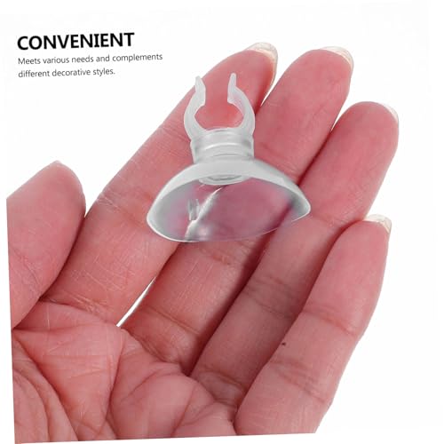 Yardwe 9pcs Fish Tank Suction Cup Clip for Tubing Holders Secure Hose Clamps for Stable Aquarium Airline Tubing Support Versatile and Aesthetic Fish Tank Accessories - size: 3.30X3.30X2.60CM