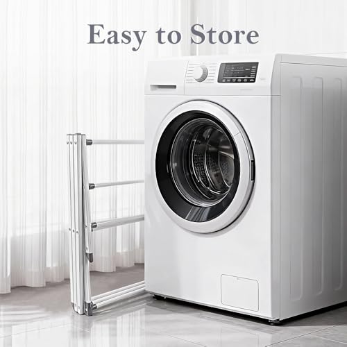 Foldable Clothes Drying Rack 41"x29"x14" - White - size: 3-Tier